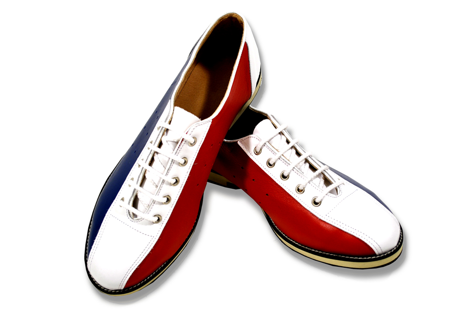 New Mod Weller Jam Bowling Shoe Red White Blue Leather Adaptor Clothing